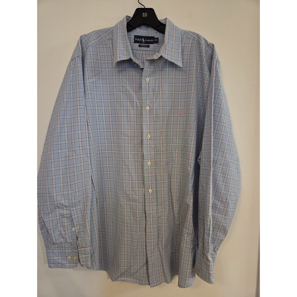 Ralph Lauren Men's Classic Fit Shirt- Size 18- 34/35 - Picture 3 of 4